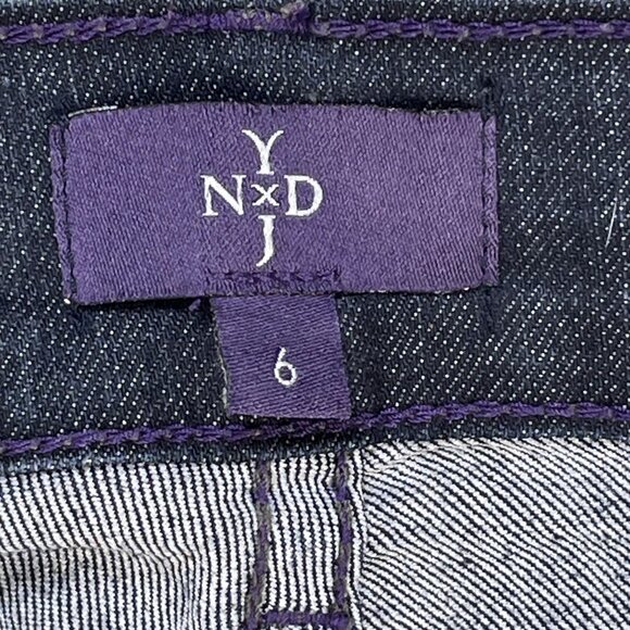 NYDJ Jeans Womens Sz 6 Blue Dark Wash Karen Capri High Rise Straight Leg - Picture 11 of 12
